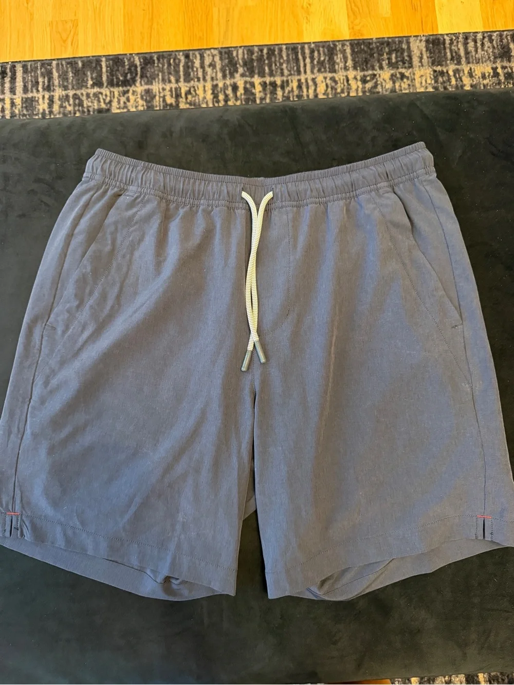 UNTUCKit Men’s Slate Blue Athletic Drawstring Shorts